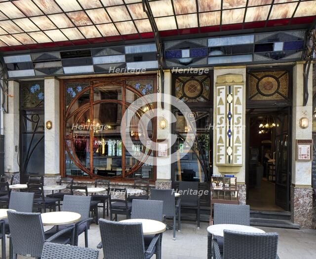 Taverne-Restaurant Falstaff, 17-19 Rue Henri Maus, Brussels, Belgium, (1903), c2014-2017 Artist: Alan John Ainsworth.