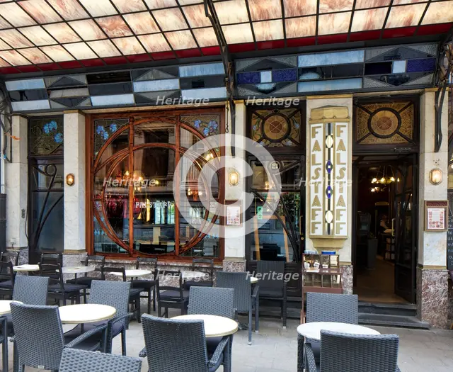 Taverne-Restaurant Falstaff, 17-19 Rue Henri Maus, Brussels, Belgium, (1903), c2014-2017 Artist: Alan John Ainsworth.