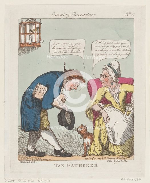 Tax Gatherer, August 30, 1799., August 30, 1799. Creator: Thomas Rowlandson.