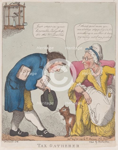 Tax Gatherer, August 30, 1799., August 30, 1799. Creator: Thomas Rowlandson.