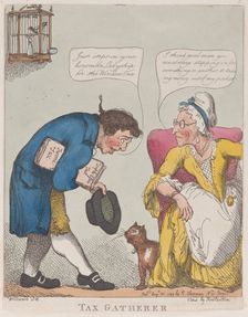 Tax Gatherer, August 30, 1799., August 30, 1799. Creator: Thomas Rowlandson