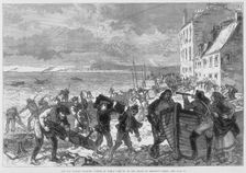 Tay Bridge disaster, Scotland, 28 December 1879. Creator: CR