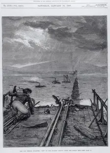 Tay Bridge disaster, Scotland, 28 December 1879. Creators: Frank Dadd, Unknown