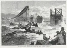Tay Bridge disaster, Scotland, 28 December 1879. Creators: Unknown, WJF