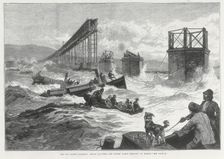Tay Bridge disaster, Scotland, 28 December 1879. Creators: Unknown, WJF
