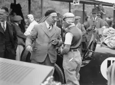 Tazio Nuvolari at the Ulster TT race, 1933