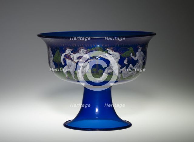 Tazza with a Frieze of Putti, 1800s. Creator: Unknown.
