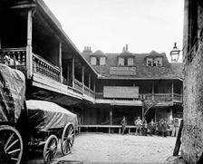 Tabard or Talbot Inn, Talbot Yard, Southwark, London, c1870-c1873. Artist: York & Son