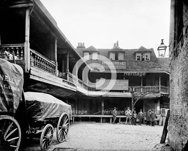Tabard or Talbot Inn, Talbot Yard, Southwark, London, c1870-c1873. Artist: York & Son.