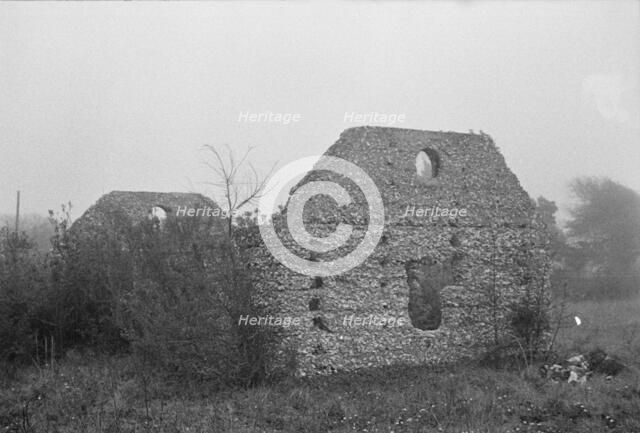 Tabby construction, ruins of supposed Spanish mission, St. Marys, Georgia, 1936. Creator: Walker Evans.