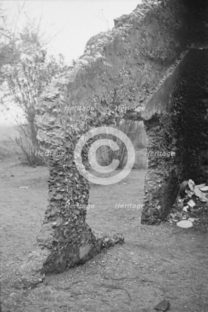 Tabby construction, ruins of supposed Spanish mission, St. Marys, Georgia, 1936. Creator: Walker Evans.