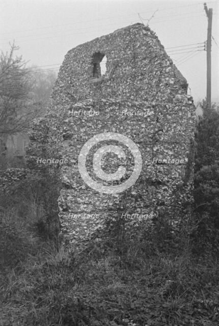 Tabby construction, ruins of supposed Spanish mission, St. Marys, Georgia, 1936. Creator: Walker Evans.