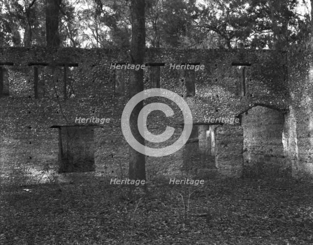 Tabby construction, ruins of supposed Spanish mission,  St. Marys, Georgia, 1936. Creator: Walker Evans.