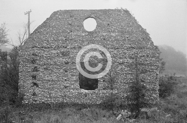 Tabby construction, ruins of supposed Spanish mission, St. Marys, Georgia, 1936. Creator: Walker Evans.