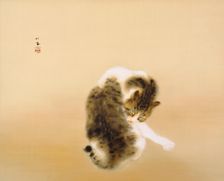 Tabby Cat, 1924. Creator: Seiho; Takeuchi (1864-1942)