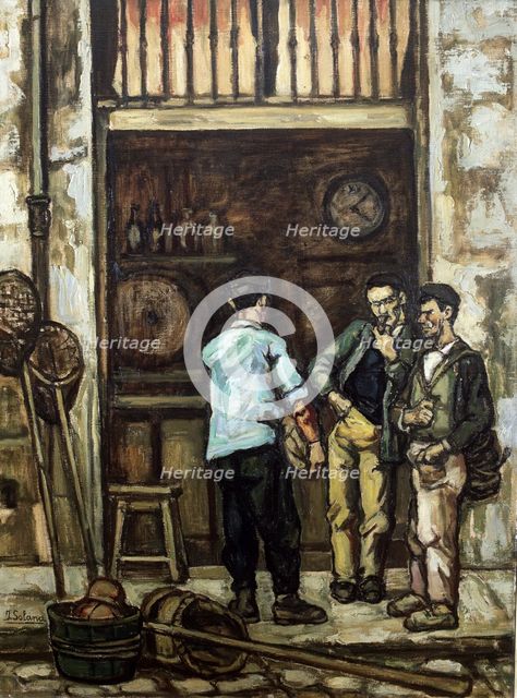 'Taberna en Santander', 1944. Creator: José Gutiérrez Solana.