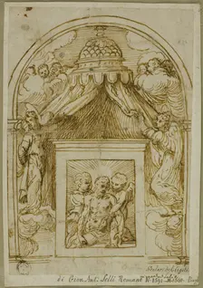 Tabernacle with Man of Sorrows, c. 1535. Creator: Unknown