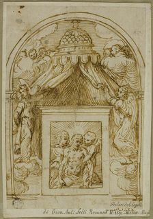 Tabernacle with Man of Sorrows, c. 1535. Creator: Unknown