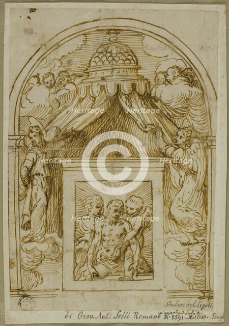 Tabernacle with Man of Sorrows, c. 1535. Creator: Unknown.