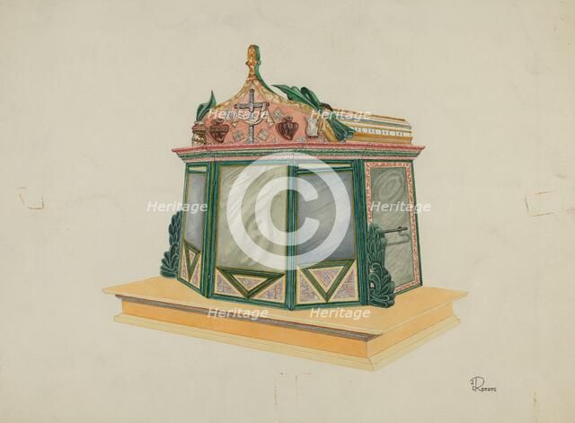 Tabernacle, c. 1939. Creator: Josephine C. Romano.