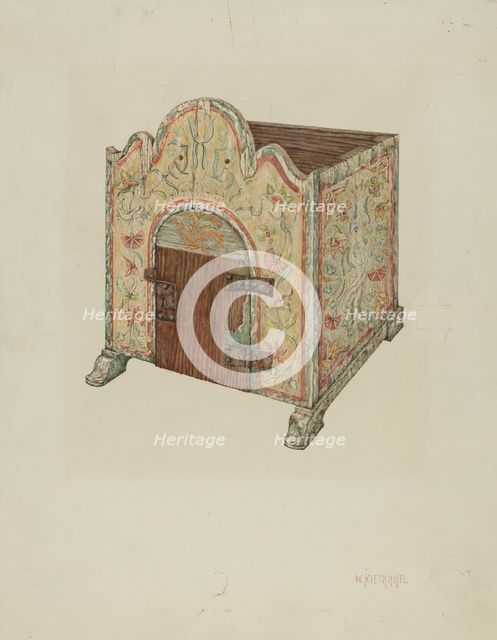 Tabernacle (Ecclesiastical Furniture), 1939. Creator: William Kieckhofel.