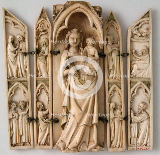 Tabernacle or Folding Shrine, French, 14th century. Creator: Unknown.
