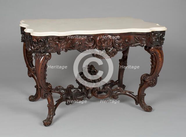 Table, 1856/61. Creator: John Henry Belter & Co.