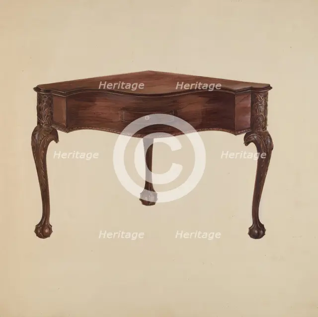 Table, 1941. Creator: Marie Alain.