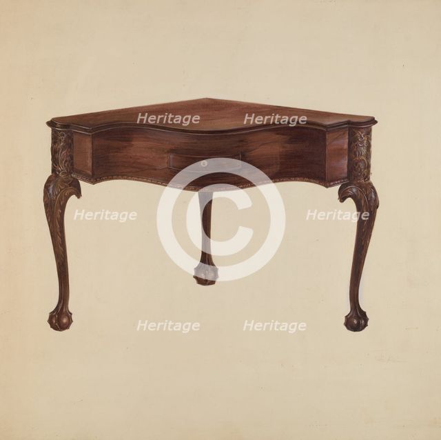 Table, 1941. Creator: Marie Alain.