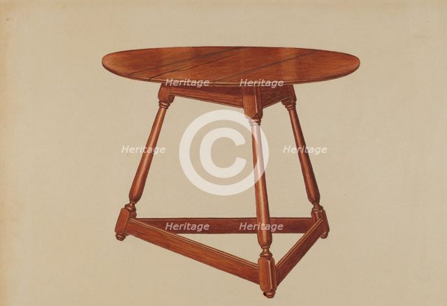 Table, 1935/1942. Creator: Frank Wenger.