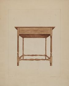 Table, 1935/1942. Creator: Frederick Jackson
