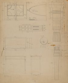 Table, 1935/1942. Creator: Leo Drozdoff