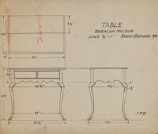 Table, 1935/1942. Creator: Robert Brigadier