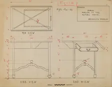 Table, 1935/1942. Creator: Unknown
