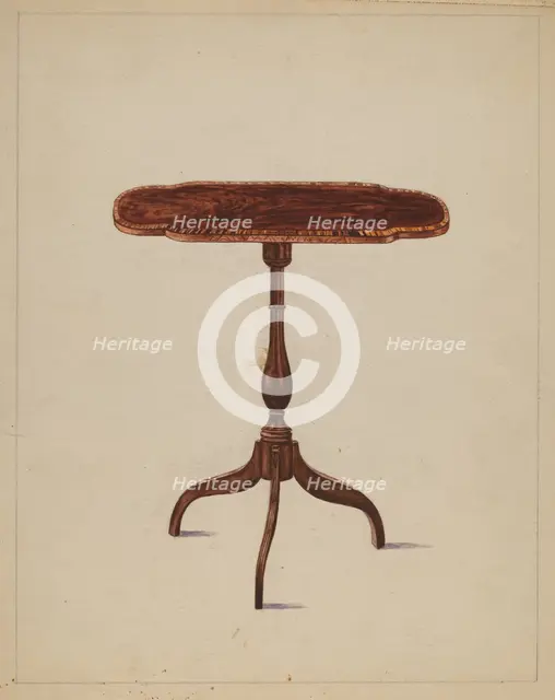 Table, 1936. Creator: Hans Westendorff.