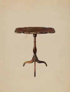 Table, 1936. Creator: Unknown