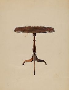 Table, 1936. Creator: Unknown
