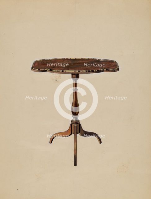 Table, 1936. Creator: Unknown.