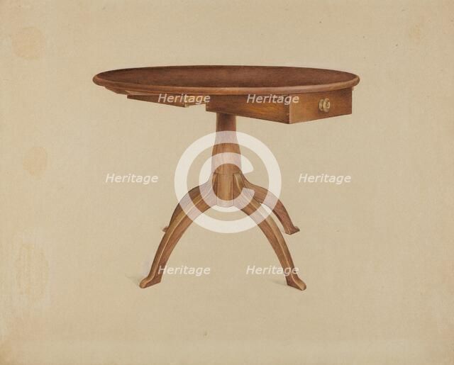 Table, 1937. Creator: Alfred H. Smith.
