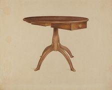 Table, 1937. Creator: Alfred H. Smith