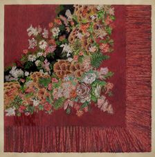 Table Cover (Chenille), c. 1936. Creator: Albert Eyth