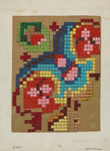 Table Cover, c. 1936. Creator: Ruth M. Barnes