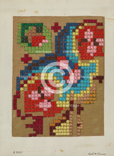 Table Cover, c. 1936. Creator: Ruth M. Barnes.