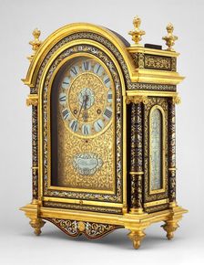 Table Clock, France, c. 1675. Creators: Andre-Charles Boulle the Elder, Nicolas Gribelin