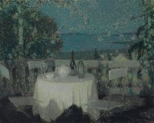 Table au clair de lune (Moonlight Table), 1928. Creator: Le Sidaner, Henri (1862-1939)
