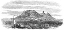 Table Bay and Table Mountain, Cape of Good Hope, 1860. Creator: Unknown