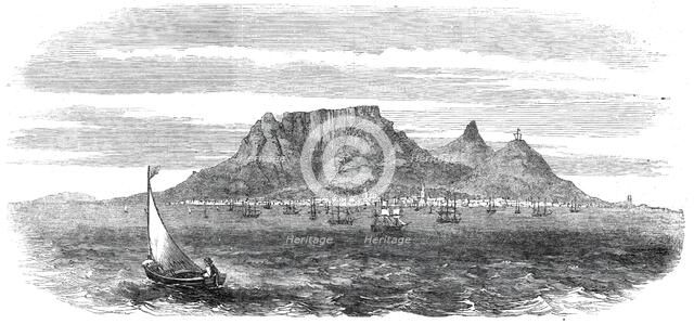 Table Bay and Table Mountain, Cape of Good Hope, 1860. Creator: Unknown.