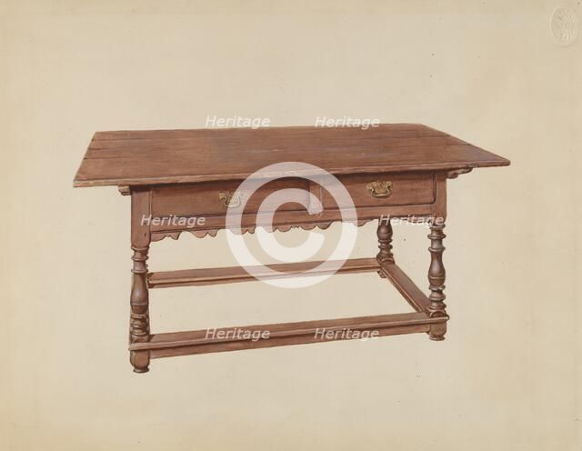 Table, c. 1936. Creator: Henry Moore.