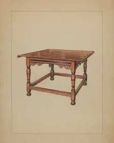 Table, c. 1936. Creator: Lawrence Phillips