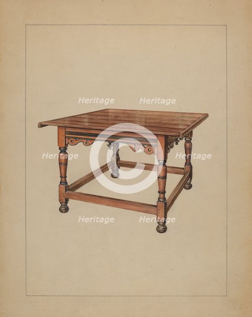 Table, c. 1936. Creator: Lawrence Phillips.